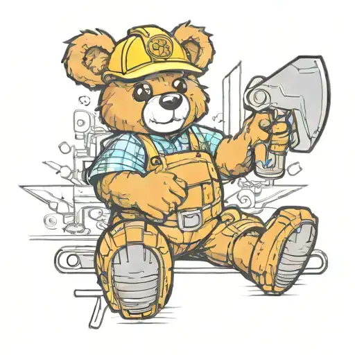 Teddy Bear Construction Worker