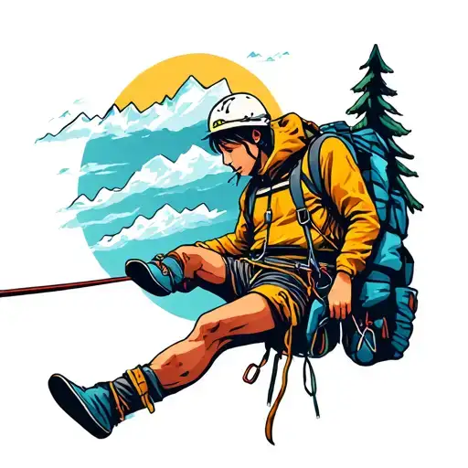 Give Me A Ttato That Have Slack Line Have Rock Climbing Have Mountaineering Dreaming Adventureing