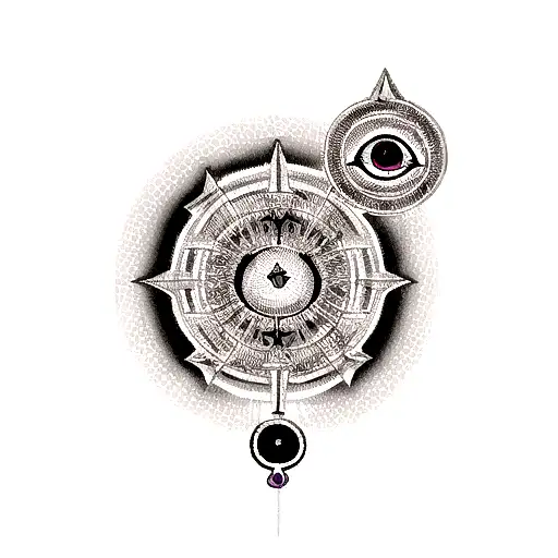 Nazar Evil Eye Incorporated Into A Psyop Symbol