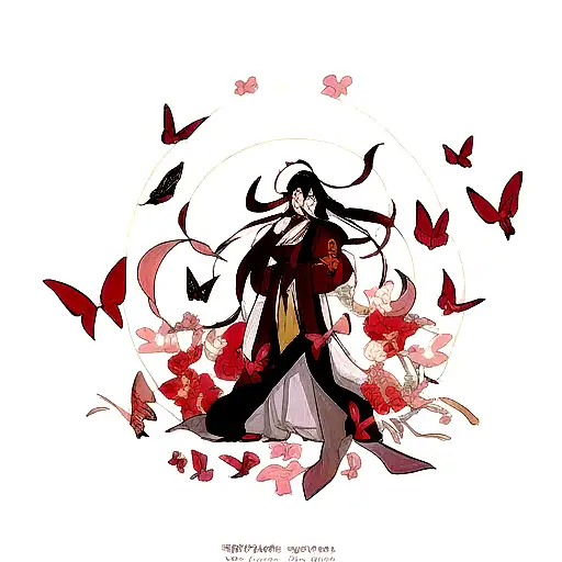 Hua Cheng's Butterflies For The Blessing Of The Celestials With Xie Lian The Beautiful Celestial
