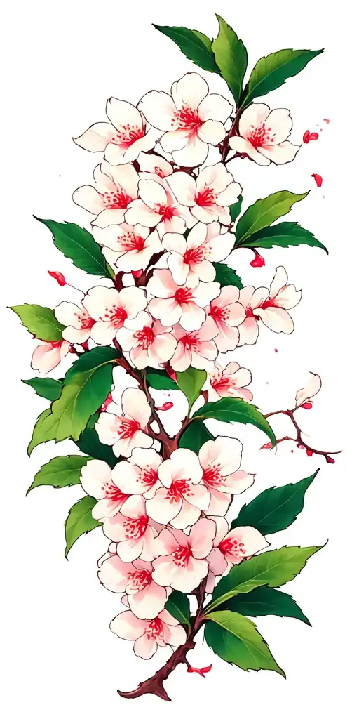 The Branches Of A Flourishing Cherry