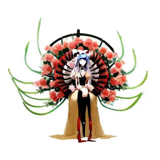 9 Tail Best With Fowers