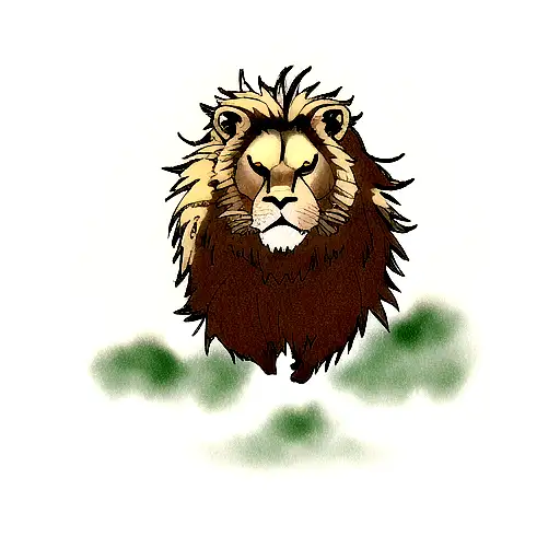 Lion With Crow Feathers