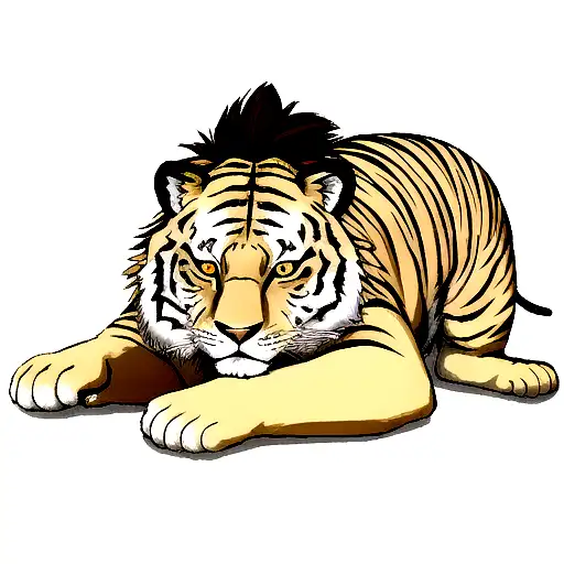 Scenario Tiger Friend With Lion