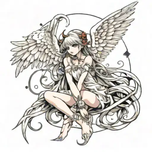 Feminine Fallen Angel