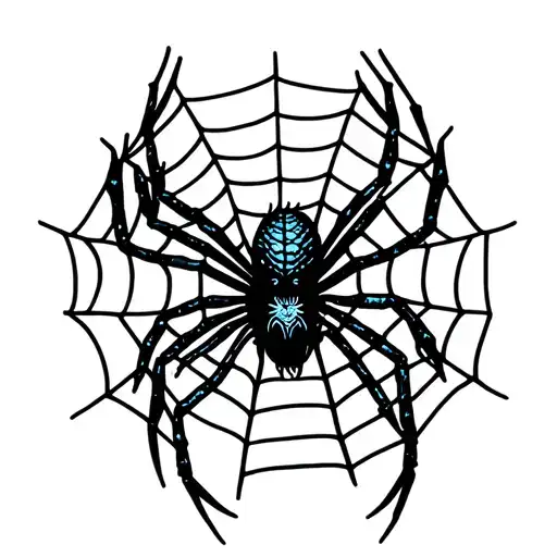 Spider Lili With A Spider Web