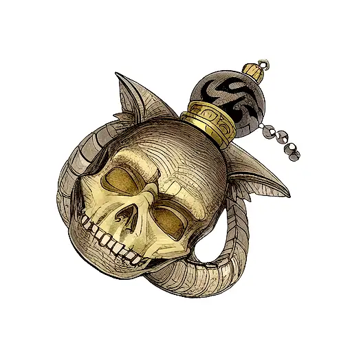 Dragon Skull Ornament