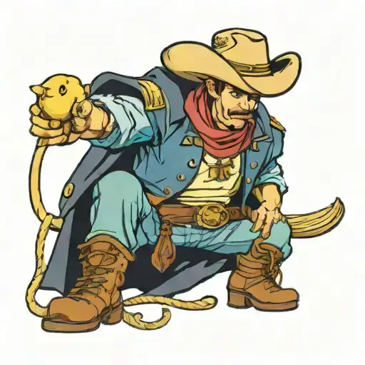 A Noodle Wrangler That Is A Potato Cowboy