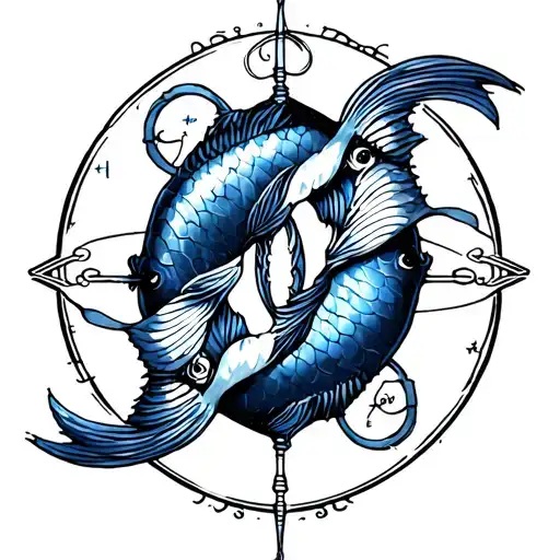Pisces An Libra Symbol Merging