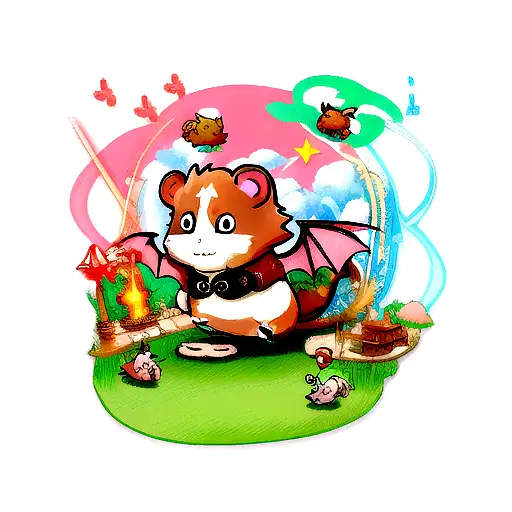 Hamster With Dragon Wings