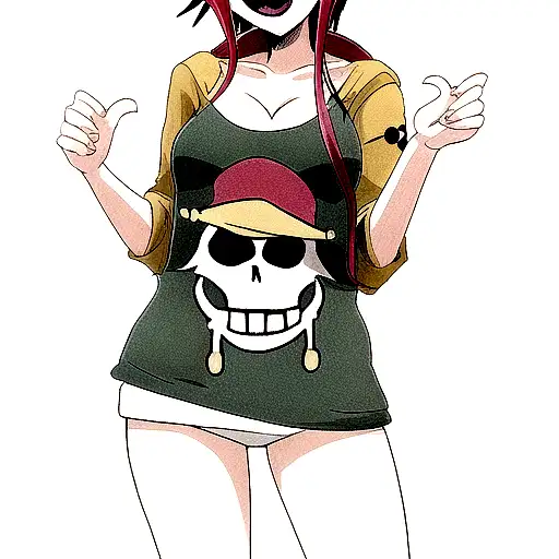 Jolly Roger One Piece Bordados Con Color
