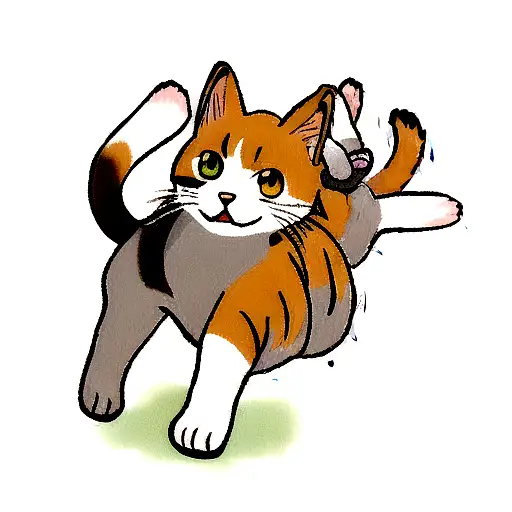 Calico Cat In A Shoe