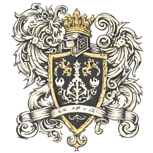 Coat Of Arms For Father And 2 Sons