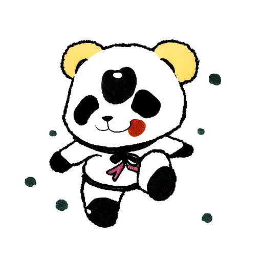 Mitad Oso Pardo Y Oso Panda