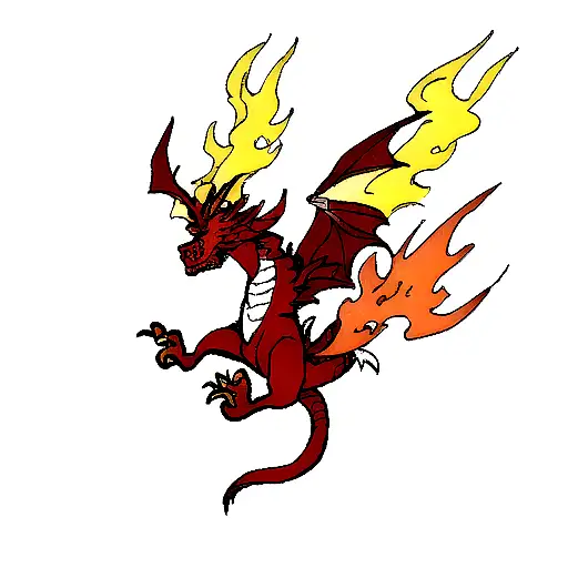 Dragon In Fire