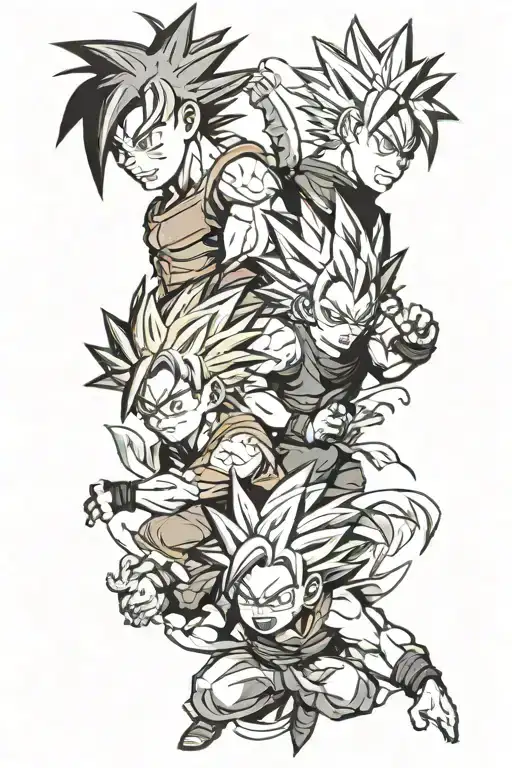 Goku And Vegeta And Naruto And Kakashi