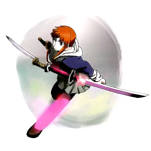 Brave Girl With Sword