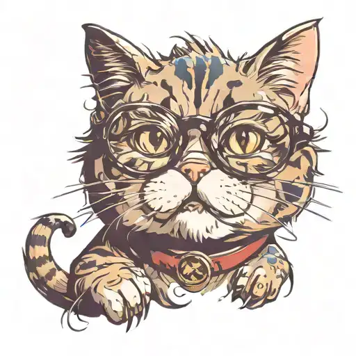 Cool Cat With Glasses