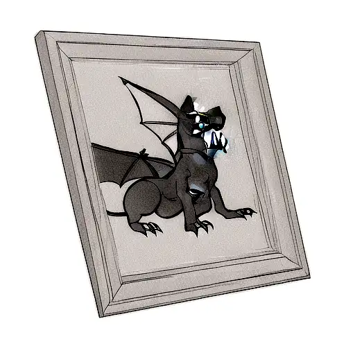 Charizard From Pokemon In A Frame