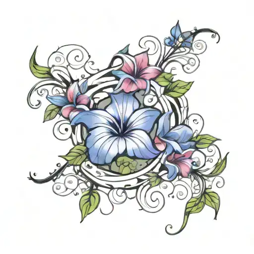 Crescent Vine Of Morning Glory