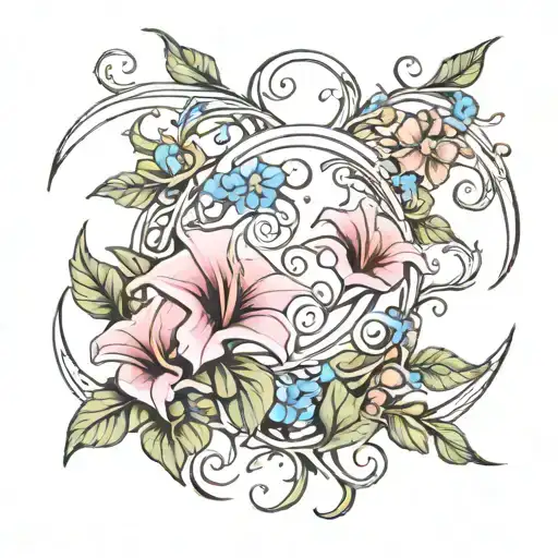 Crescent Vine Of Morning Glory