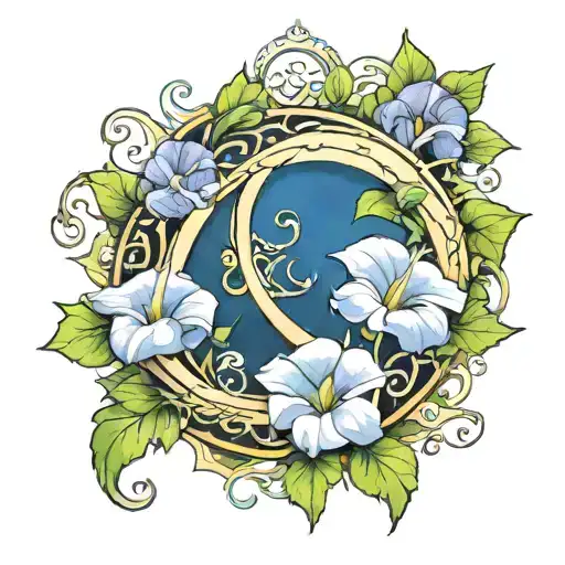 Crescent Vine Of Morning Glory