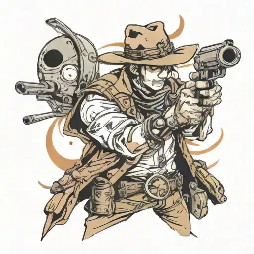 Cowboy With Gun