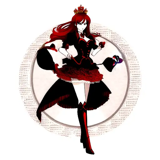 Queen Of Hearts Queen Of Swords Red And Black