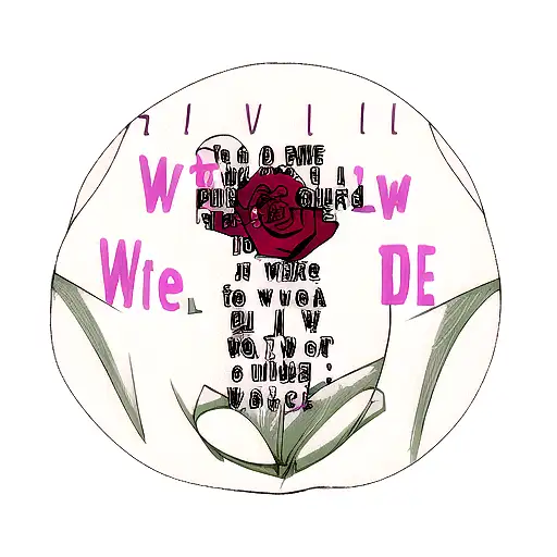 Rose With Juice Wrld Lyrics Sleeve