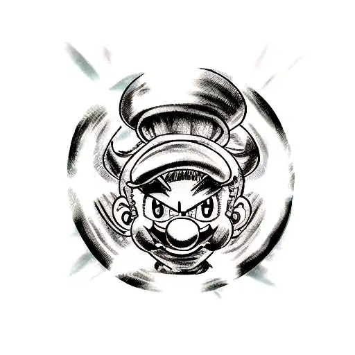 Super Sayain Super Mario Mushroom