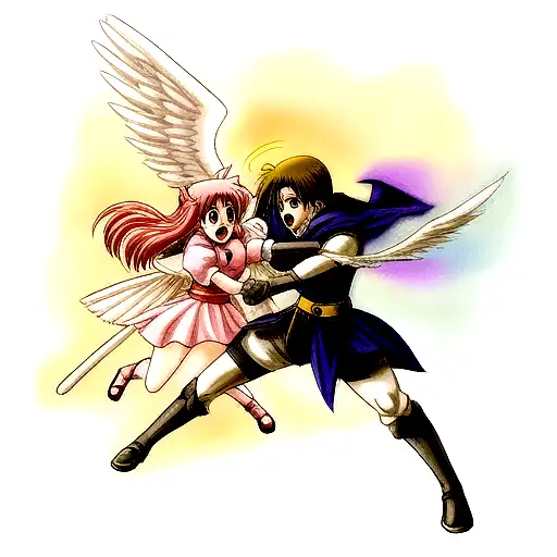 An Angel Fights A Demon