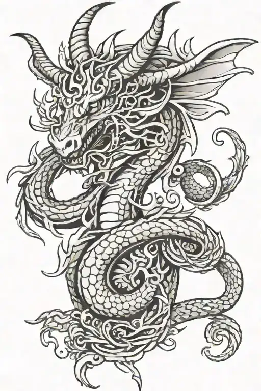 Capricorn Dragon Wrapped