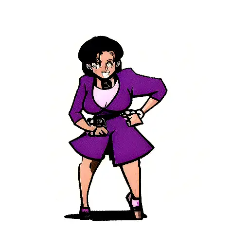 Black Woman In Purple Gi