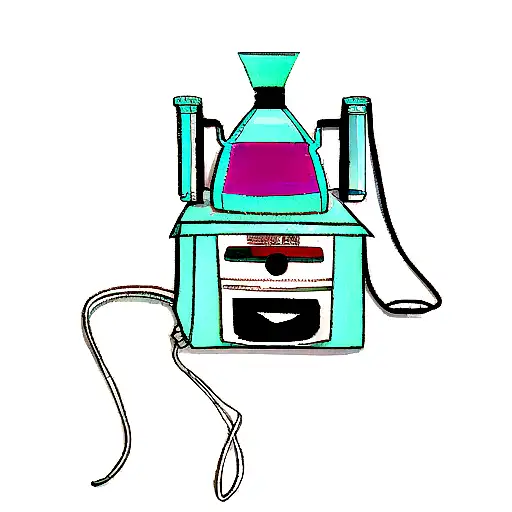 Aesthetic Telephone And Bottle