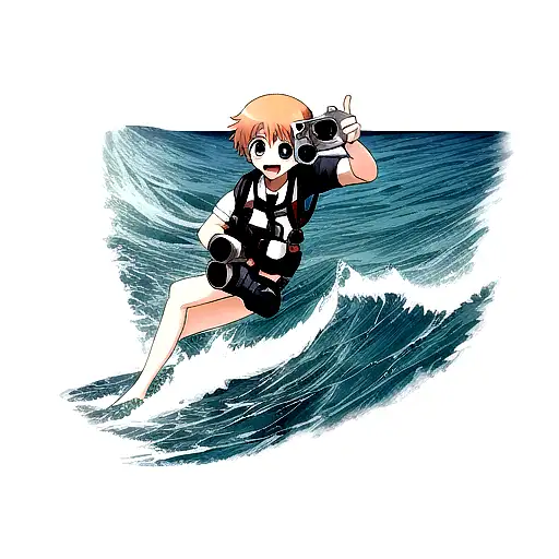 Ocean Wave And Camera