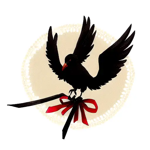 Create A Crow Holding A Heart