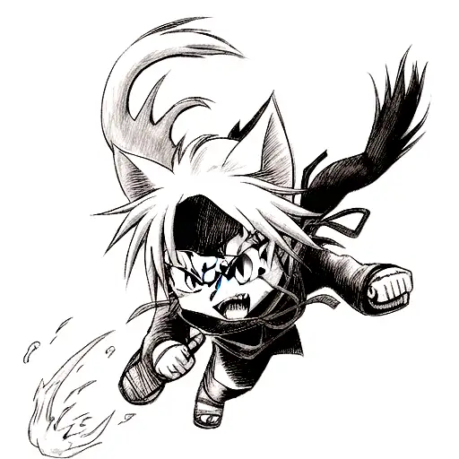 Ninja Cat With A Joint