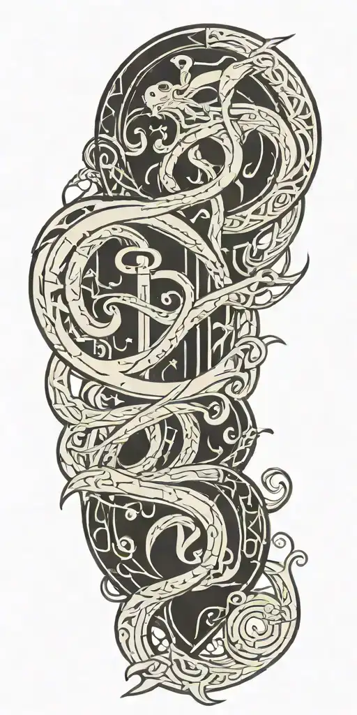Norse Loki Gemini Zodiac Symbol Made