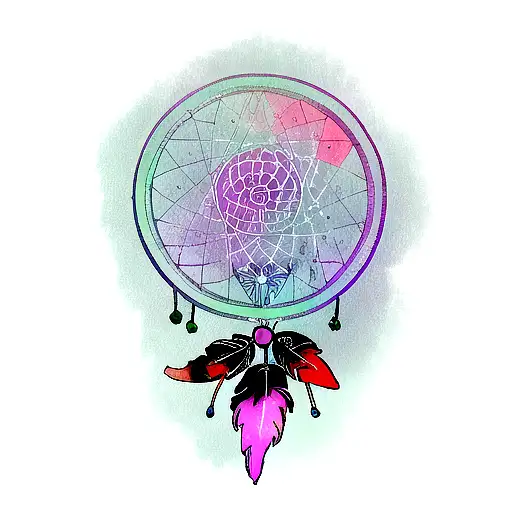 Dream Catcher Tattoo Color