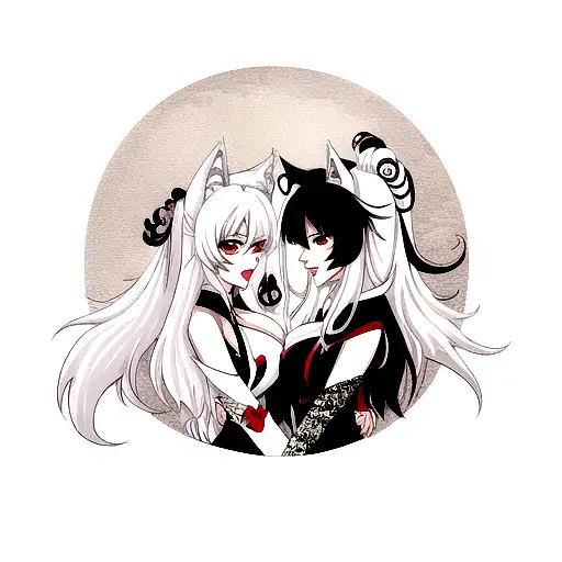 Wolf With Ying Yang