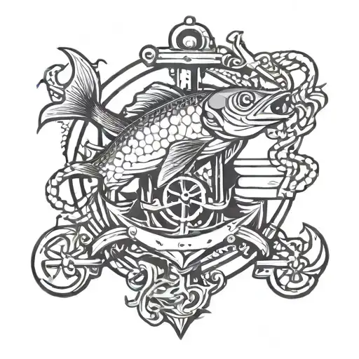 Fish And Anchor