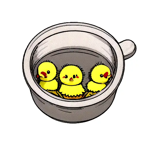 Little Chick With Potato