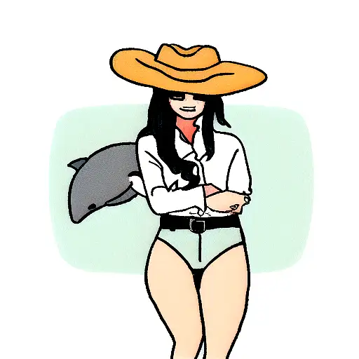 Dolphin With A Cowboy Hat