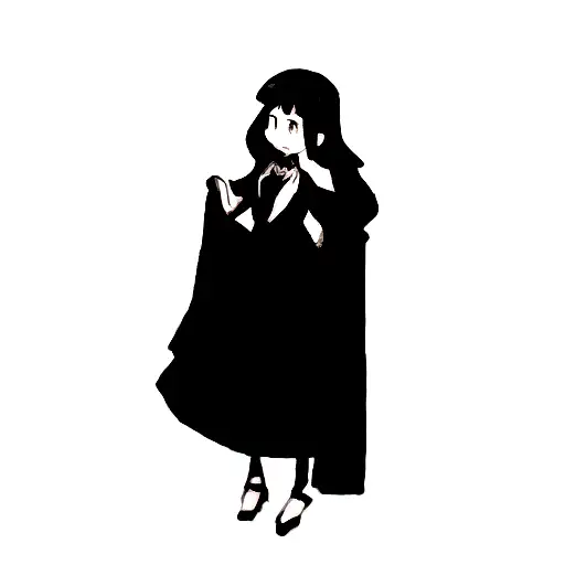 A Woman In A Black Dress