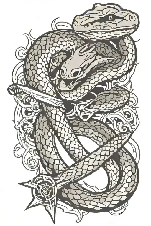 Snake And Sword