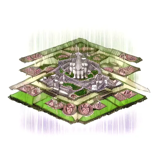 Hidden Rain Village From Naruto As Pains Face With The Rinnegan