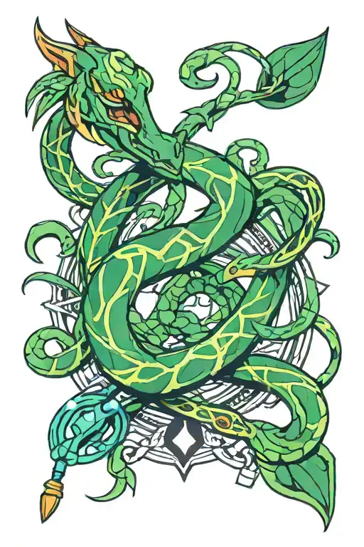 Staff Of Asclepius Rayquaza Pokemon