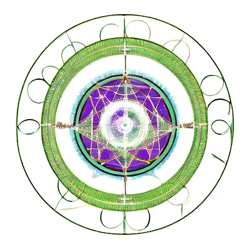 A Transmutation Circle With The Elric Brothers In The Center