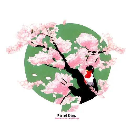 Bird And Cherry Blossom
