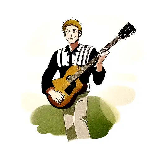 A Man With Your Guitar On The Ranch